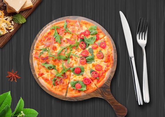 Imitation Wood Unbreakable Melamine Pizza Peel Platter