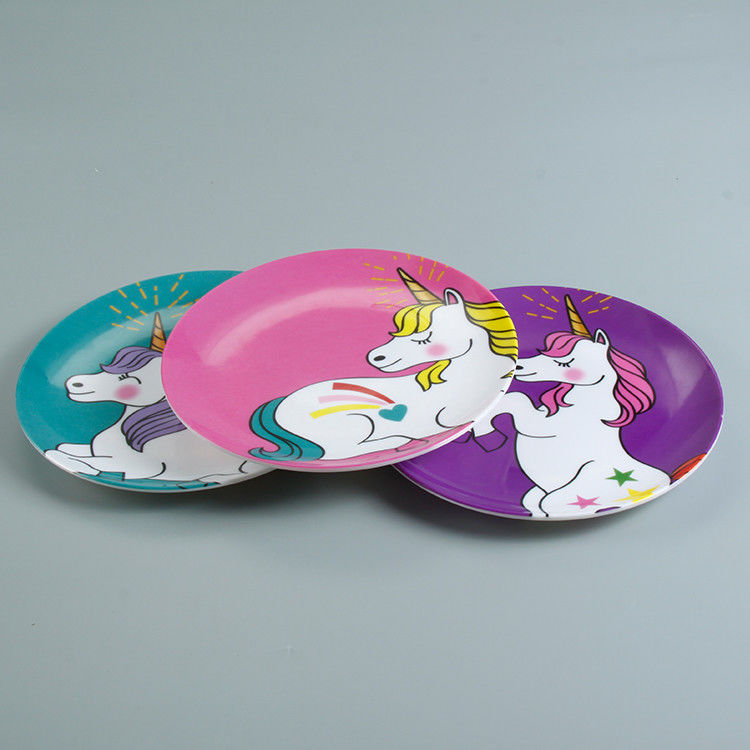 Kid Unicon Printed 12 Pcs 100% Melamine Dinnerware Set
